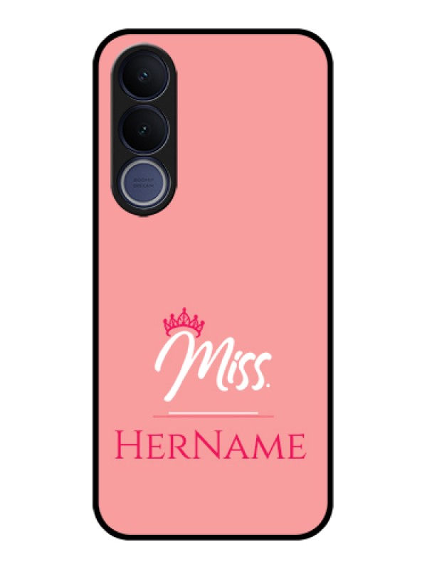 Custom Vivo V70 FE 5G Custom Glass Phone Case - Mrs With Name Design