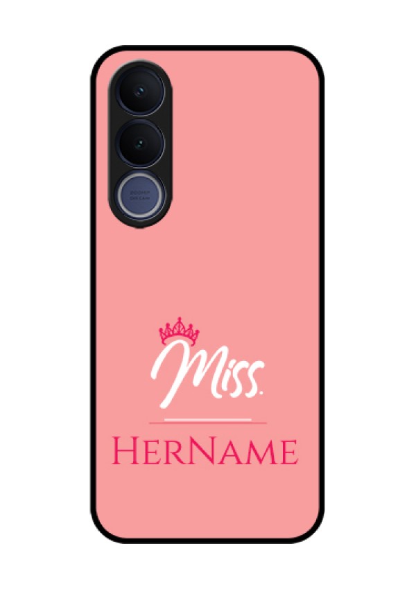 Vivo V70 FE 5G Custom Glass Phone Case - Mrs With Name Design