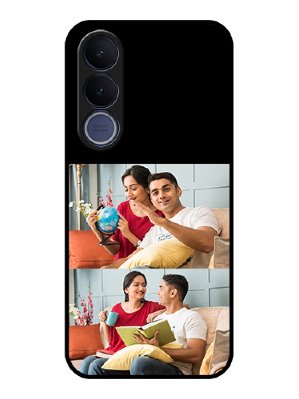 Custom Vivo V70 FE 5G Custom Glass Phone Case - 2 Images Design