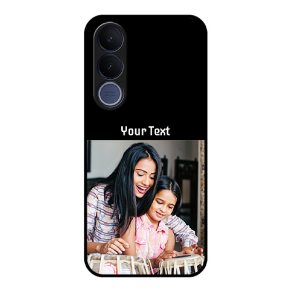 Vivo V70 FE 5G Custom Glass Phone Case - Photo With Name Design