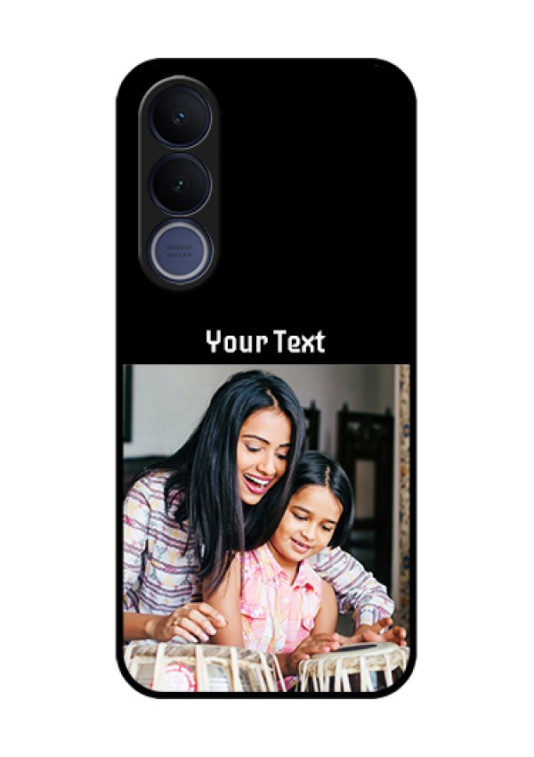 Vivo V70 FE 5G Custom Glass Phone Case - Photo With Name Design