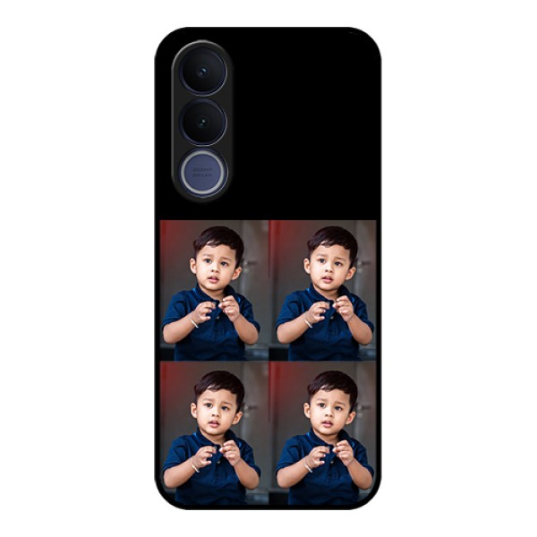 Vivo V70 FE 5G Custom Glass Phone Case - 4 Image Holder Design