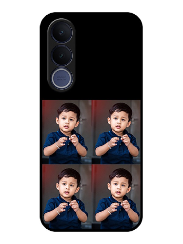 Custom Vivo V70 FE 5G Custom Glass Phone Case - 4 Image Holder Design