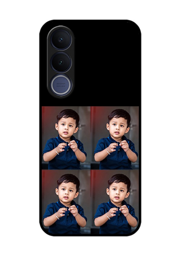 Vivo V70 FE 5G Custom Glass Phone Case - 4 Image Holder Design