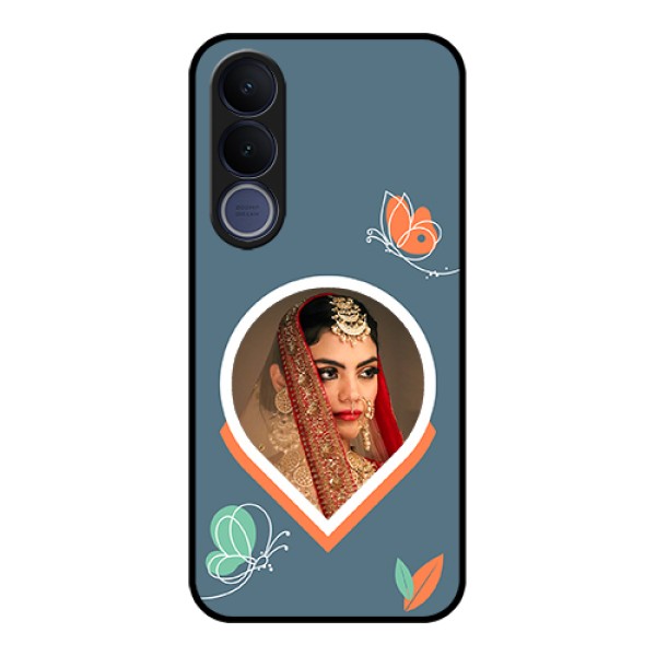 Vivo V70 FE 5G Custom Glass Phone Case - Droplet Butterflies Design