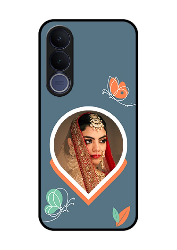 Vivo V70 FE 5G Custom Glass Phone Case - Droplet Butterflies Design