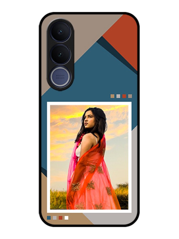 Custom Vivo V70 FE 5G Custom Glass Phone Case - Retro Color Pallet Design