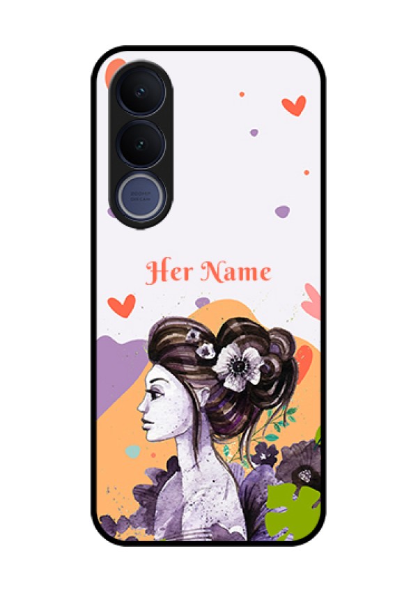 Vivo V70 FE 5G Custom Glass Phone Case - Woman And Nature Design