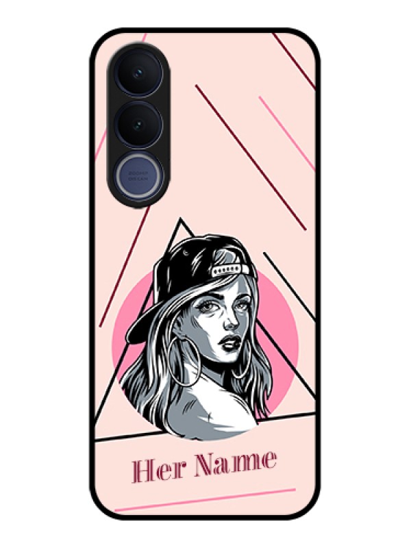 Custom Vivo V70 FE 5G Custom Glass Phone Case - Rockstar Girl Design