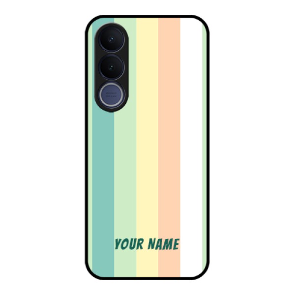 Vivo V70 FE 5G Custom Glass Phone Case - Multi - Colour Stripes Design Vivo V70 FE 5G Custom Glass Phone Case - Multi - Colour Stripes Design