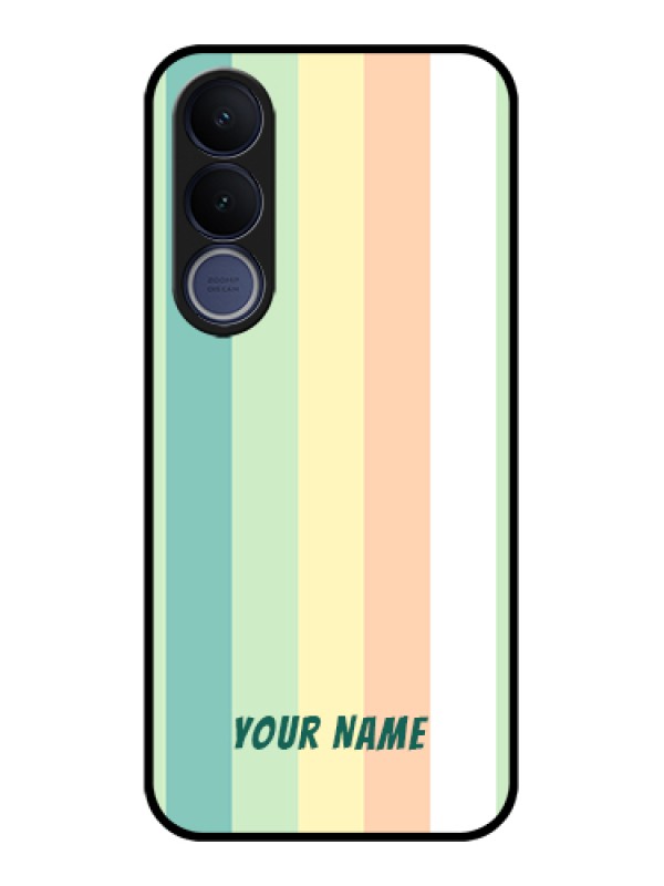 Custom Vivo V70 FE 5G Custom Glass Phone Case - Multi - Colour Stripes Design