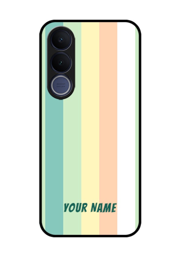 Vivo V70 FE 5G Custom Glass Phone Case - Multi - Colour Stripes Design