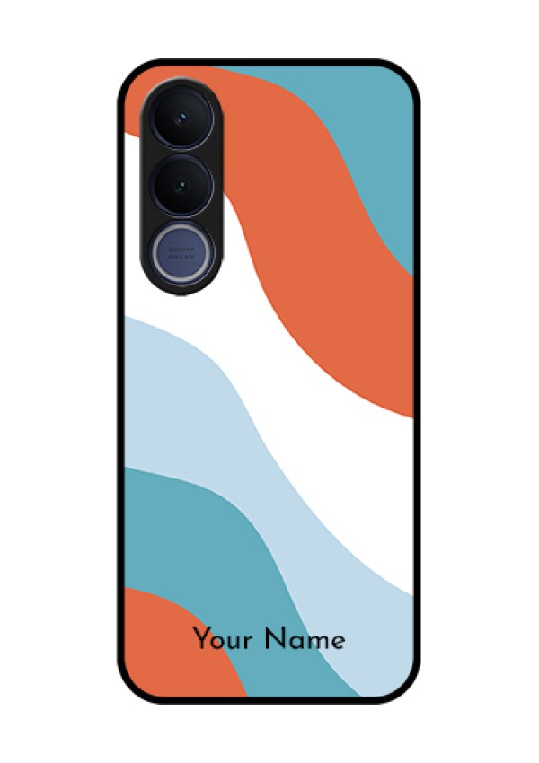 Vivo V70 FE 5G Custom Glass Phone Case - Coloured Waves Design