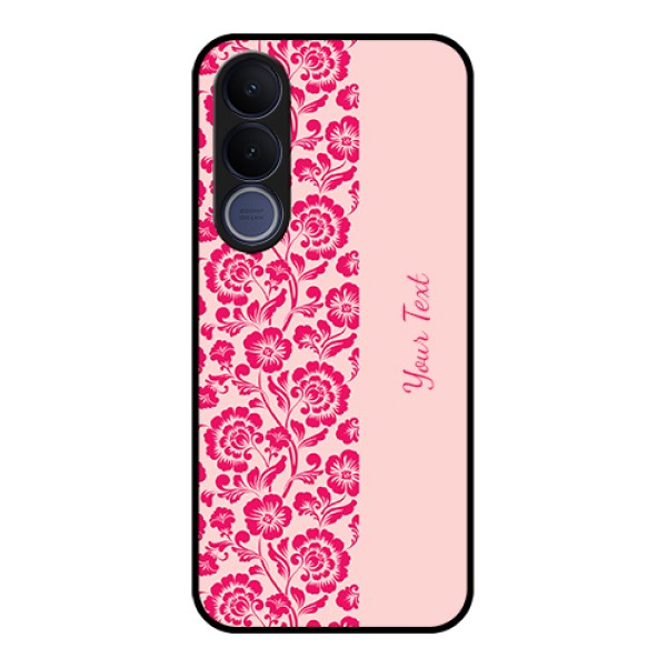 Vivo V70 FE 5G Custom Glass Phone Case - Attractive Floral Pattern Design