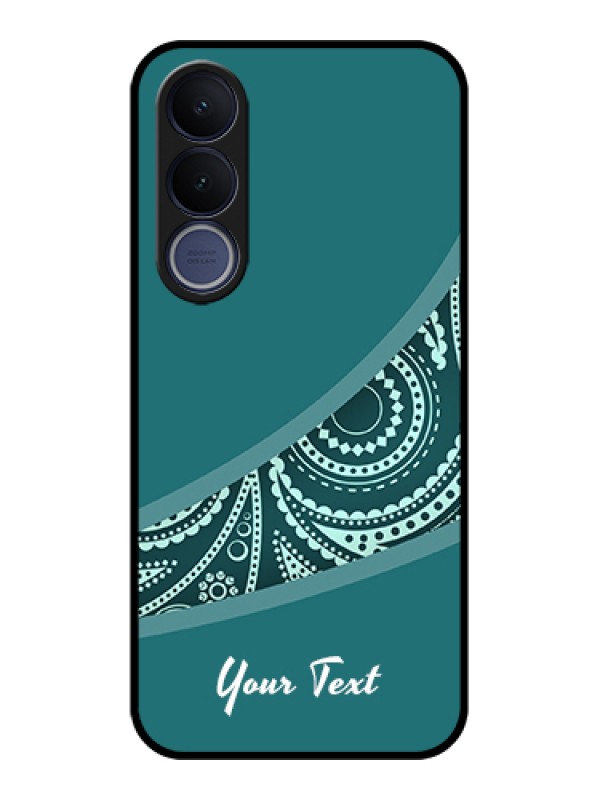 Custom Vivo V70 FE 5G Custom Glass Phone Case - Semi Visible Floral Design