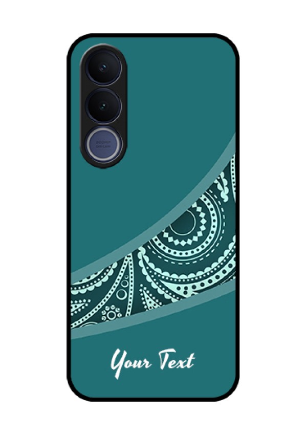 Vivo V70 FE 5G Custom Glass Phone Case - Semi Visible Floral Design