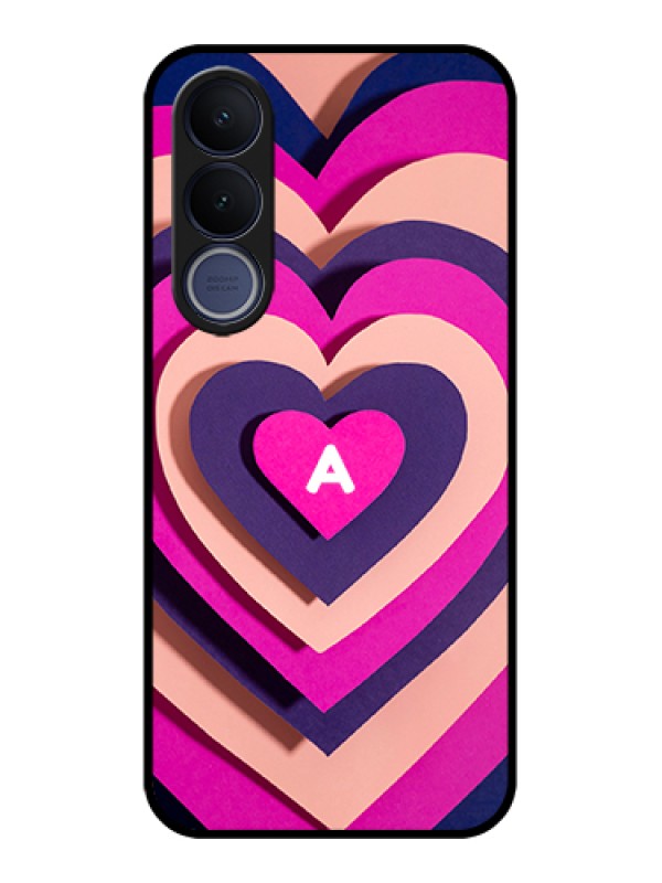 Custom Vivo V70 FE 5G Custom Glass Phone Case - Cute Heart Pattern Design