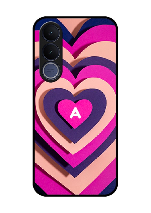 Vivo V70 FE 5G Custom Glass Phone Case - Cute Heart Pattern Design