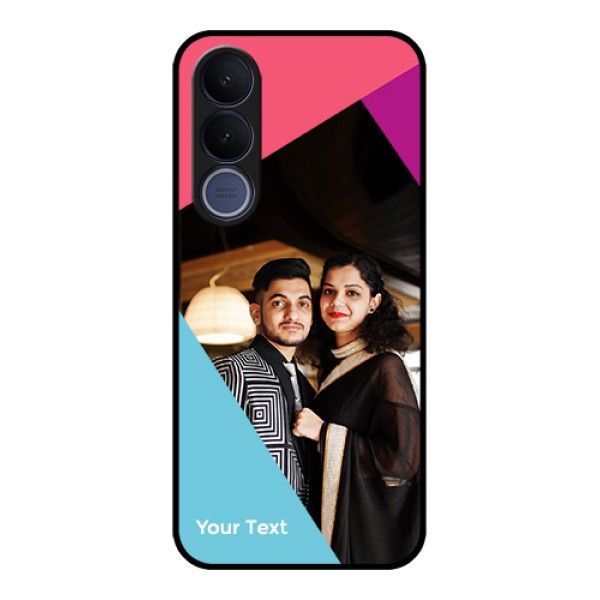 Vivo V70 FE 5G Custom Glass Phone Case - Stacked Triple Colour Design Vivo V70 FE 5G Custom Glass Phone Case - Stacked Triple Colour Design