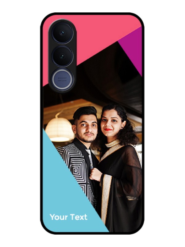 Custom Vivo V70 FE 5G Custom Glass Phone Case - Stacked Triple Colour Design