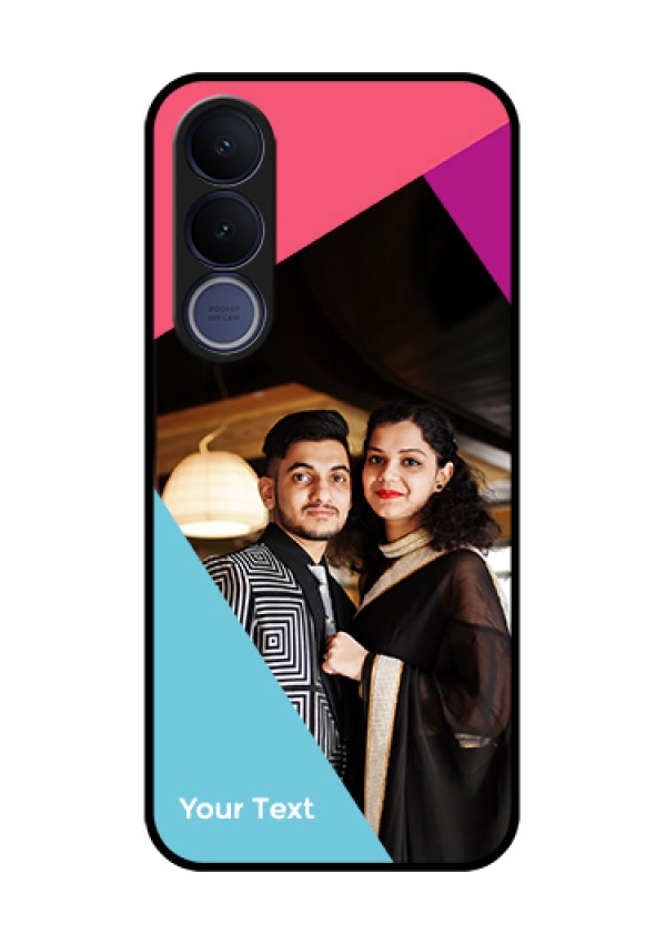 Vivo V70 FE 5G Custom Glass Phone Case - Stacked Triple Colour Design