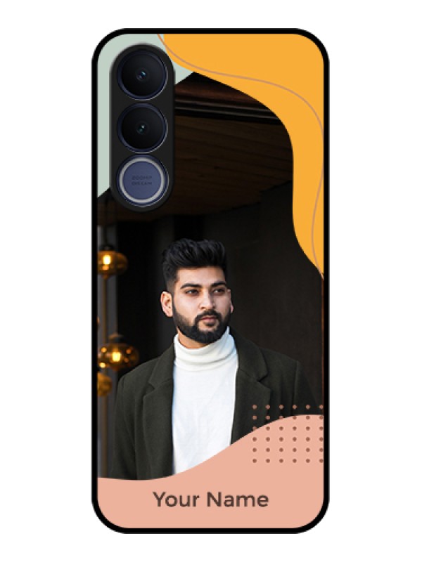 Custom Vivo V70 FE 5G Custom Glass Phone Case - Tri - Coloured Overlay Design