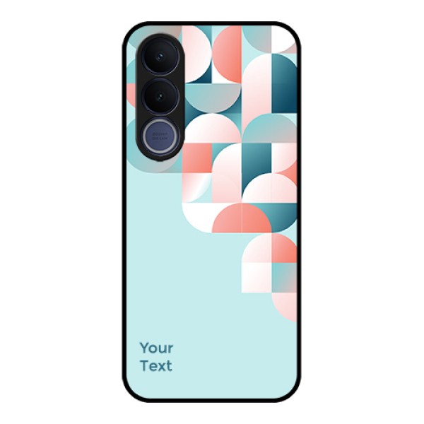 Vivo V70 FE 5G Custom Glass Phone Case - Stylish Semi - Circle Pattern Design