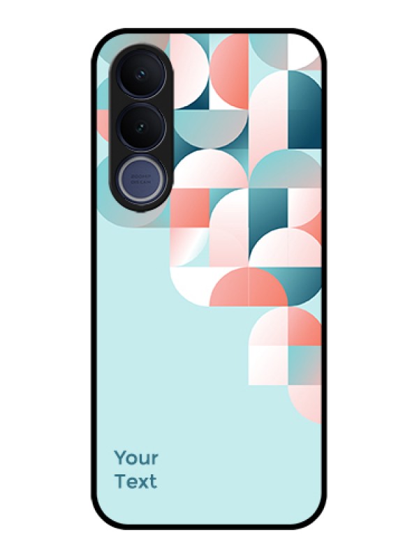 Custom Vivo V70 FE 5G Custom Glass Phone Case - Stylish Semi - Circle Pattern Design