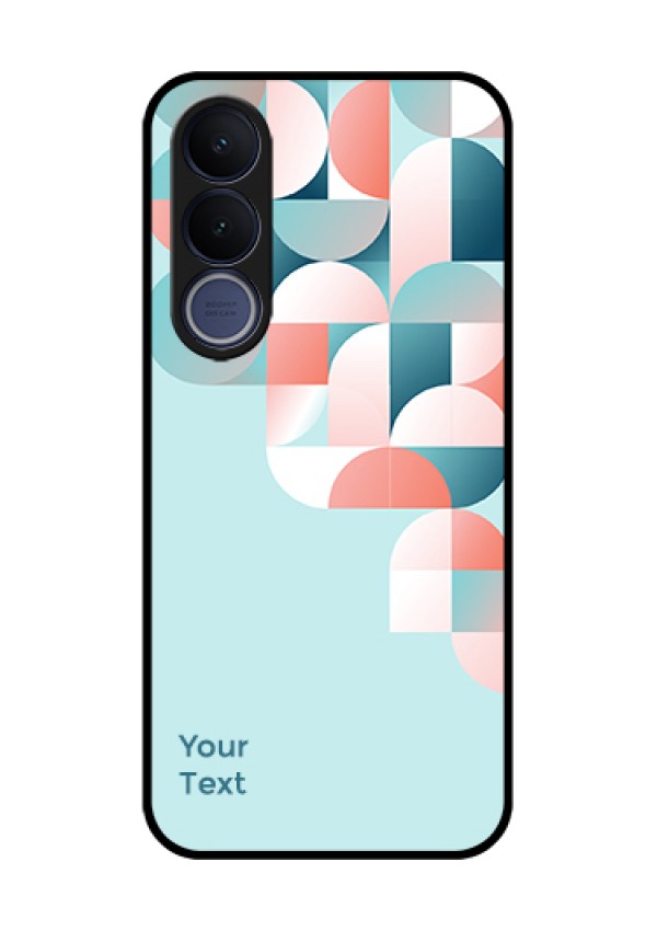 Vivo V70 FE 5G Custom Glass Phone Case - Stylish Semi - Circle Pattern Design