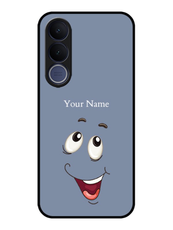 Custom Vivo V70 FE 5G Custom Glass Phone Case - Laughing Cartoon Face Design