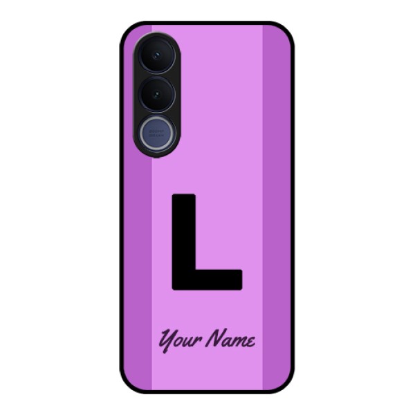 Vivo V70 FE 5G Custom Glass Phone Case - Tricolor Custom Text Design