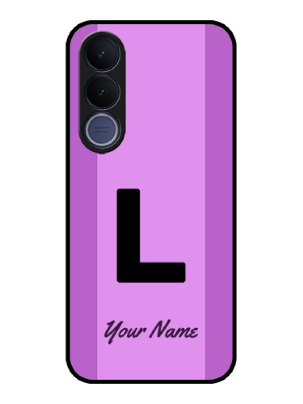 Custom Vivo V70 FE 5G Custom Glass Phone Case - Tricolor Custom Text Design