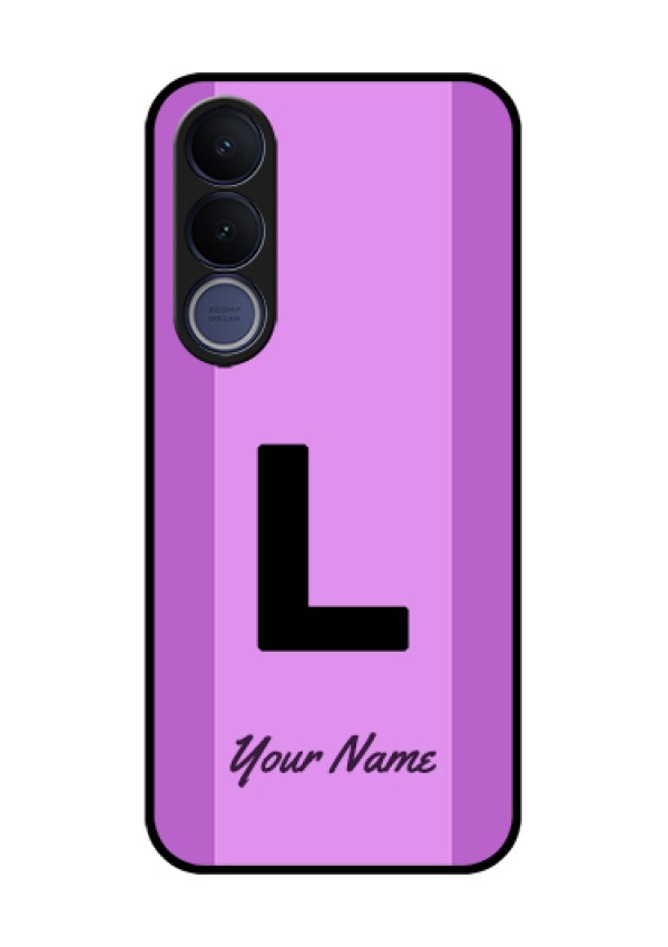 Vivo V70 FE 5G Custom Glass Phone Case - Tricolor Custom Text Design