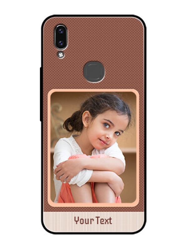 Custom Vivo V9 Pro Custom Glass Phone Case  - Simple Pic Upload Design