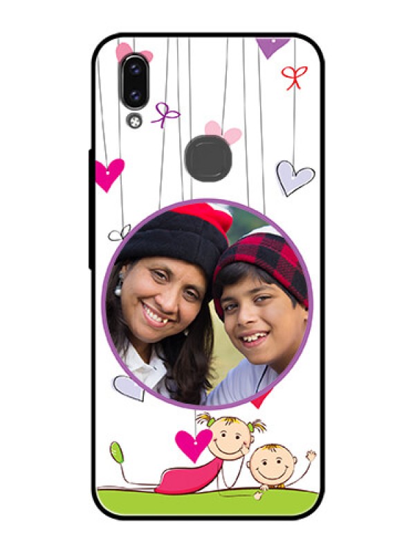 Custom Vivo V9 Pro Photo Printing on Glass Case  - Cute Kids Phone Case Design