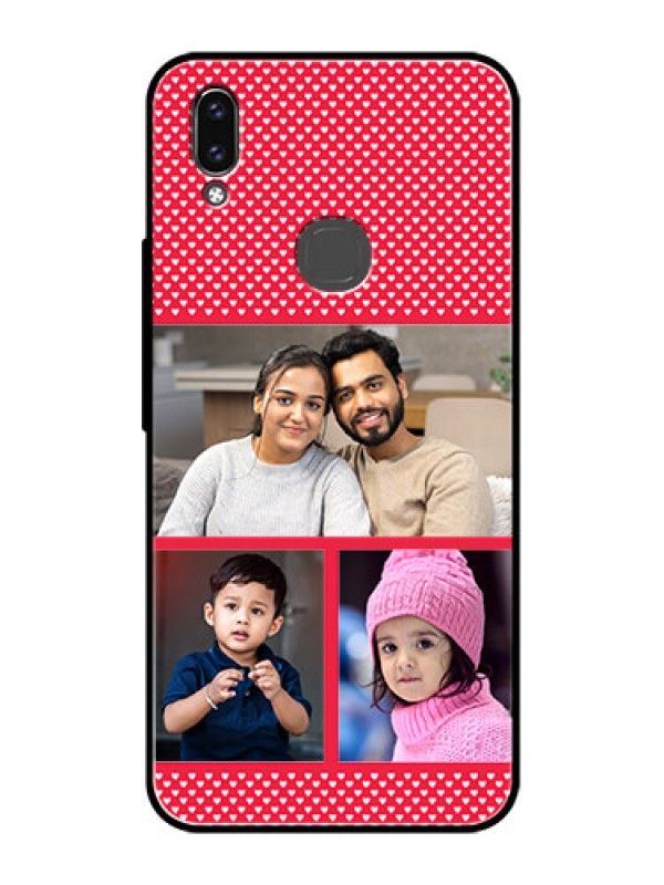 Custom Vivo V9 Pro Personalized Glass Phone Case  - Bulk Pic Upload Design