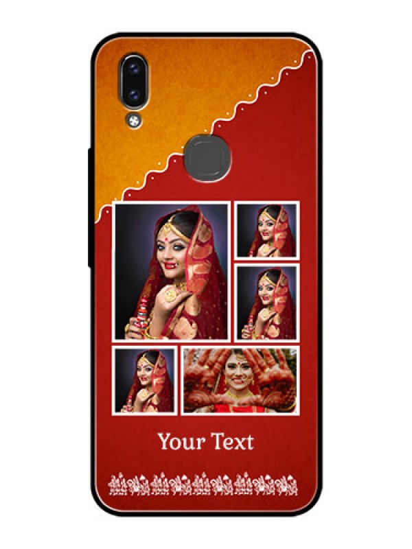 Custom Vivo V9 Pro Personalized Glass Phone Case  - Wedding Pic Upload Design