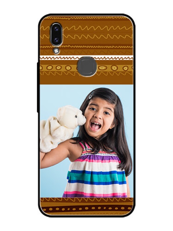Custom Vivo V9 Pro Custom Glass Phone Case  - Friends Picture Upload Design 