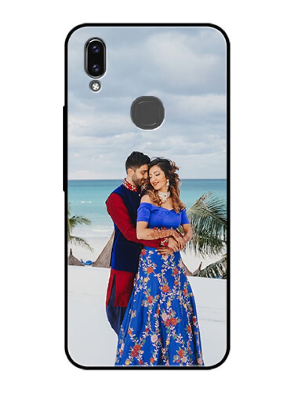 Custom Vivo V9 Pro Photo Printing on Glass Case  - Upload Full Picture Design