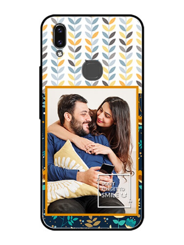 Custom Vivo V9 Pro Custom Glass Mobile Case  - Pattern Design