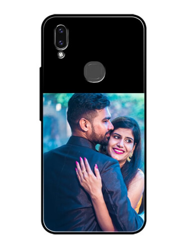 Custom Vivo V9 Pro Custom Glass Phone Case - Upload Full Picture With Custom Color Design