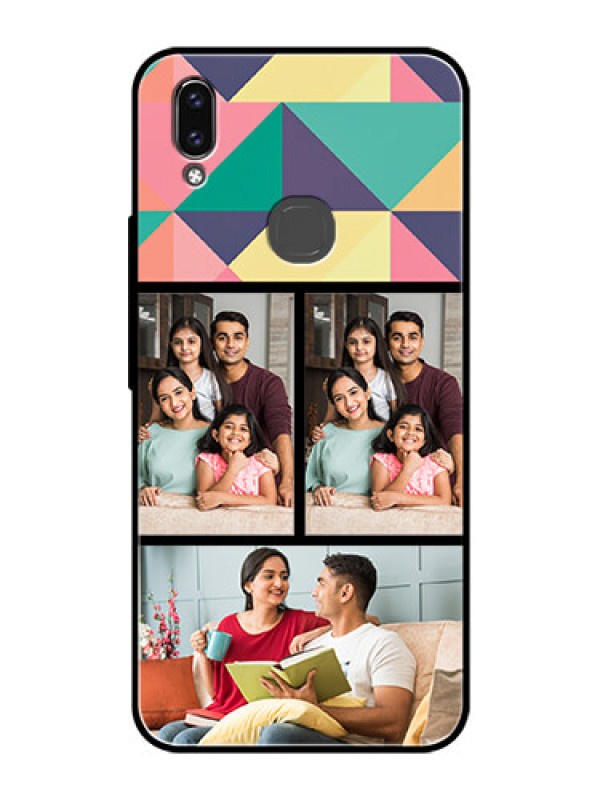 Custom Vivo V9 Youth Custom Glass Phone Case  - Bulk Pic Upload Design