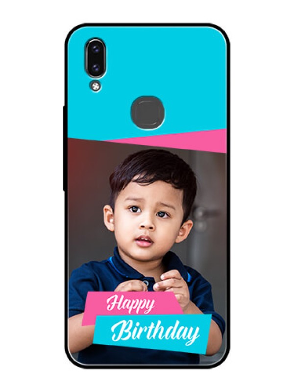 Custom Vivo V9 Youth Personalized Glass Phone Case  - Image Holder with 2 Color Design