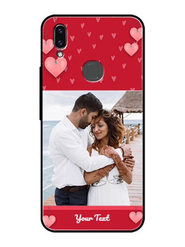 Custom Vivo V9 Youth Custom Glass Phone Case  - Valentines Day Design