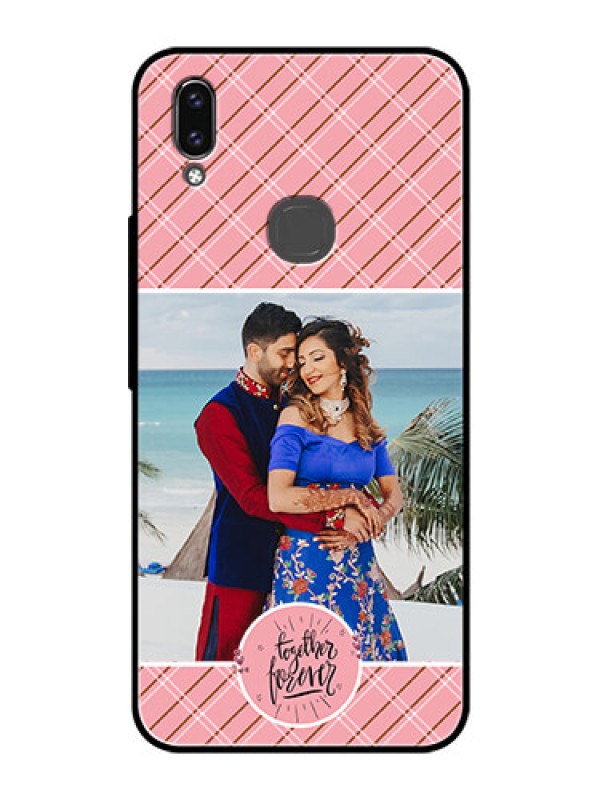 Custom Vivo V9 Youth Personalized Glass Phone Case  - Together Forever Design