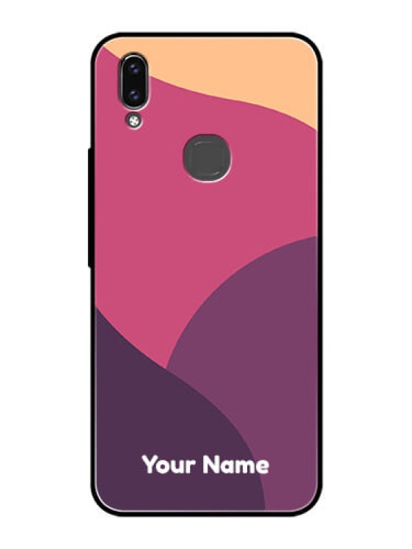 Custom Vivo V9 Youth Custom Glass Phone Case - Mixed Multi-colour abstract art Design