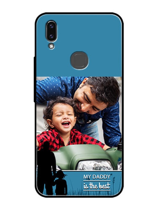Custom Vivo V9 Custom Glass Mobile Case  - Best dad design 