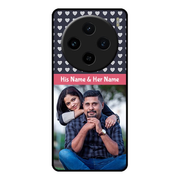 Vivo X100 5G Custom Glass Phone Case - Love Symbols Design