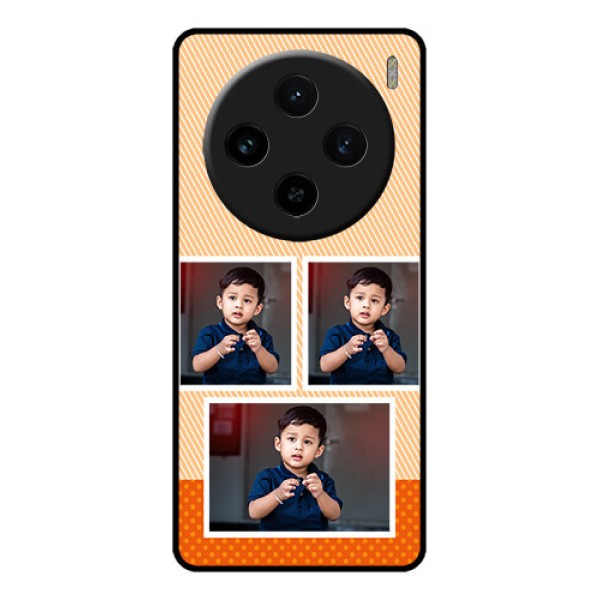 Vivo X100 5G Custom Glass Phone Case - Bulk Photos Upload Design