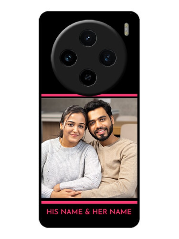 Custom Vivo X100 5G Custom Glass Phone Case - With Add Text Design